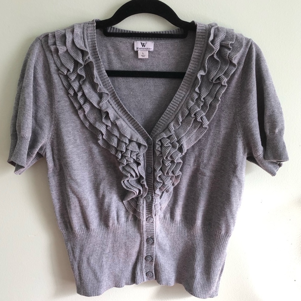 Worthington Short Sleeves Sweater